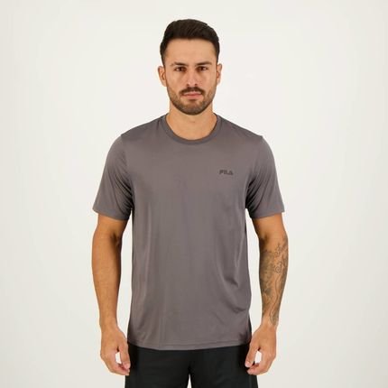 Camiseta Fila Basic Sports Polygin Cinza Escuro - Marca Fila