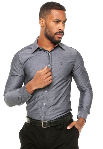 Camisa Sergio K Slim Cinza - Marca Sergio K