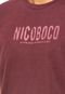 Camiseta Manga Curta Nicoboco Dark Wave Vinho - Marca Nicoboco