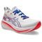 Tênis ASICS GEL-Nimbus 26 Maratona de Paris - Feminino - Branco com Vermelho e Azul - Marca Asics
