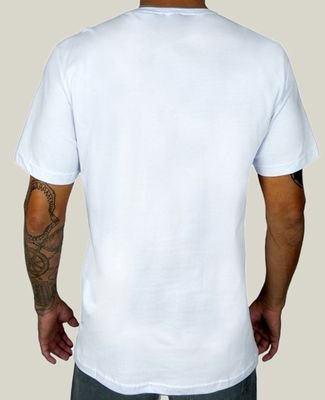 Camiseta Masculina Branca Prime WSS Surf Blue