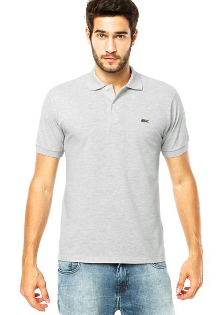 Camisa Polo Lacoste Basic Cinza - Marca Lacoste