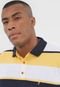 Camisa Polo Aleatory Reta Listrada Amarela - Marca Aleatory