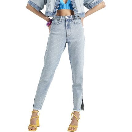 Calça Jeans Colcci Bruna Estampado V23 Azul Feminino - Marca Colcci