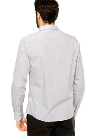 Camisa Calvin Klein Jeans Estampada Branca/Preta