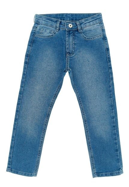 Calça Jeans Skinny Infantil Menino - Azul Claro Azul - Marca Crawling
