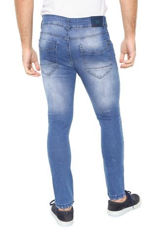 Calça Jeans Rock&Soda Skinny Rasgos Azul
