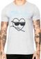 Camiseta Unissex Blind Love Manga Curta Bengal Hearts Cinza - Marca Approve
