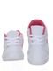 Tenis Infantil Sapato de Menina Juvenil Listra Rosa cor Branca - Marca Pemania