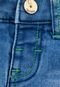 Bermuda Jeans Tigor T. Tigre Pespontos Azul - Marca Tigor T. Tigre