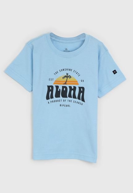 Camiseta Rip Curl Infantil Aloha Azul - Marca Rip Curl