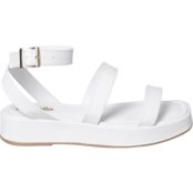 Sandália Feminina Plataforma Papete Flatform Fivela Versátil Branca - Marca Angipé