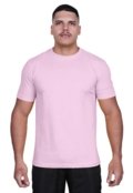 Camiseta Básica Masculina Lisa 100% Algodão 30.1 Techmalhas Rosa Claro - Marca TECHMALHAS