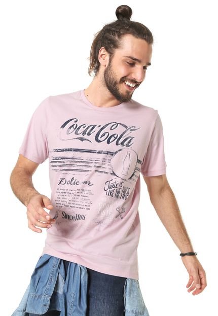 Camiseta Coca-Cola Jeans Estampada Rosa - Marca Coca-Cola Jeans