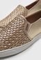 Slip On ANACAPRI Texturizado Dourado - Marca Anacapri