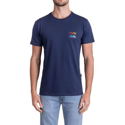 Camiseta Billabong Crayon Wave I Masculina Azul Marinho - Marca Billabong