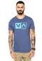 Camiseta RVCA Warped Dotty Azul - Marca RVCA