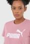 Camiseta Puma Essentials   Heather Rosa - Marca Puma