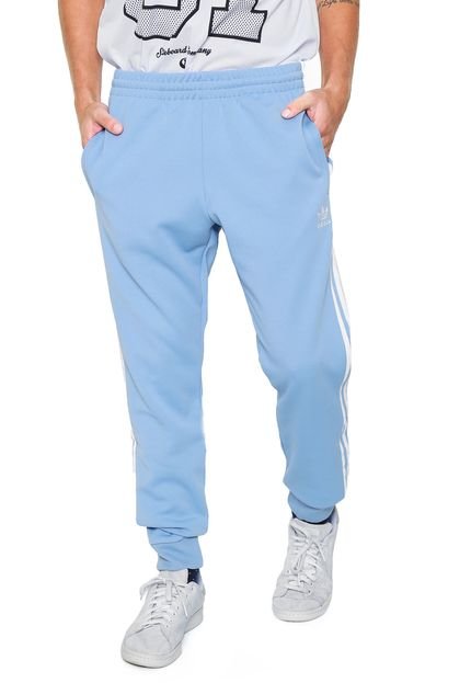 Calça Jogger adidas Originals SST TP Azul/Branca - Marca adidas Originals