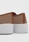 Slip On Flatform VIA UNO Pied De Poule Bege - Marca VIA UNO