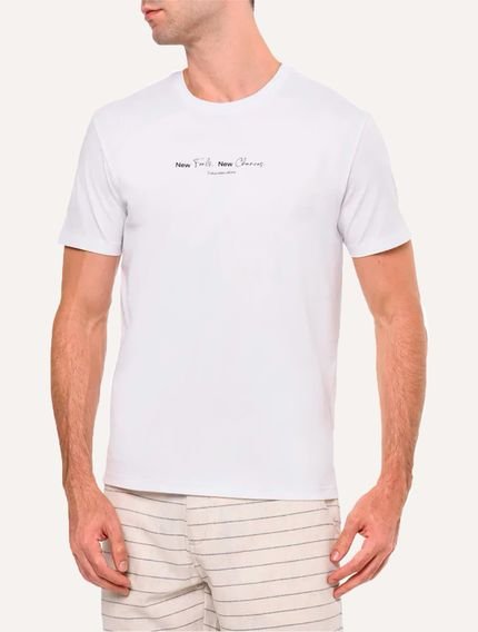 Camiseta Calvin Klein Jeans Masculina New Feels Branca - Marca Calvin Klein