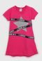 Vestido Brandili Infantil Estrela Rosa - Marca Brandili