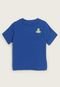 Camiseta Infantil GAP Contraste Azul - Marca GAP