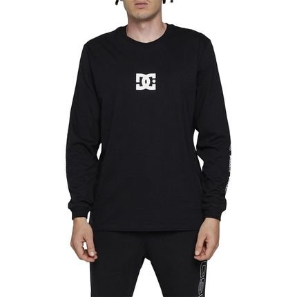 Camiseta DC Shoes Manga Longa Minimal Stripe WT24 Preto - Marca DC Shoes