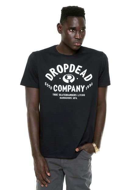 Camiseta Drop Dead True Living Preta - Marca Drop Dead