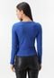 Blusa Only Recorte Azul - Marca Only