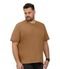 Camiseta Masculina Plus Size Meia Malha Diametro Marrom - Marca Diametro basicos