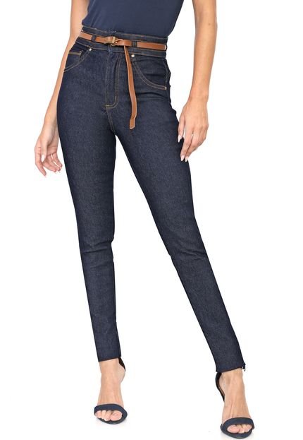 Calça Jeans Biotipo Skinny Pespontos Azul-Marinho - Marca Biotipo