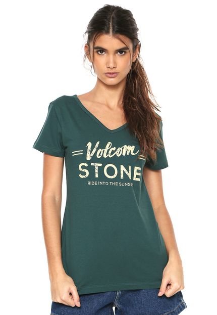 Camiseta Volcom Estampada Verde - Marca Volcom
