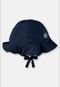 Chapéu bebê em Malha com Proteção UV FPS  50 Up Baby Azul Escuro - Marca Up Baby