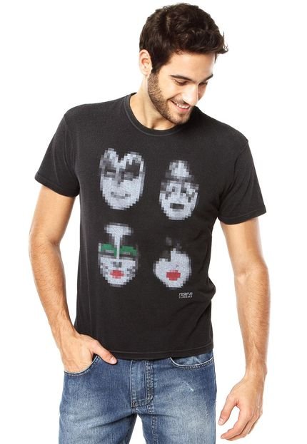 Camiseta Reserva Kiss Pixel Cinza - Marca Reserva