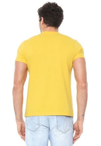 Camiseta Aeropostale Lettering Amarela