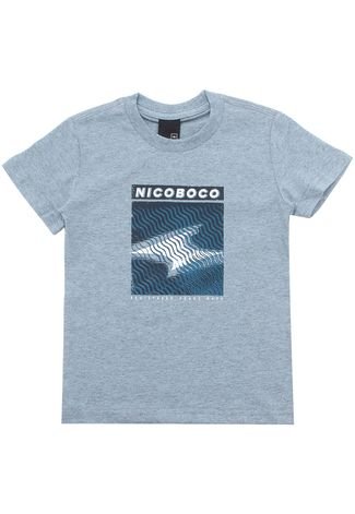 Camiseta Nicoboco Menino Frontal Azul