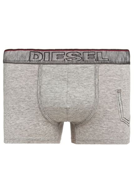 Cueca Diesel Boxer Elástico Metalizado Cinza - Marca Diesel
