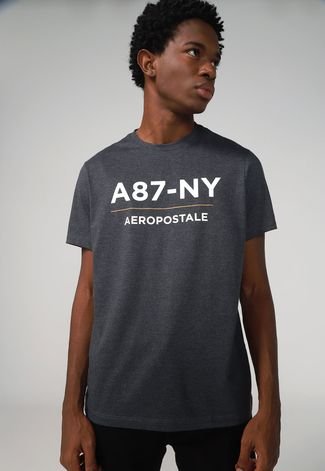 Camiseta Aeropostale Ny Grafite - Compre Agora