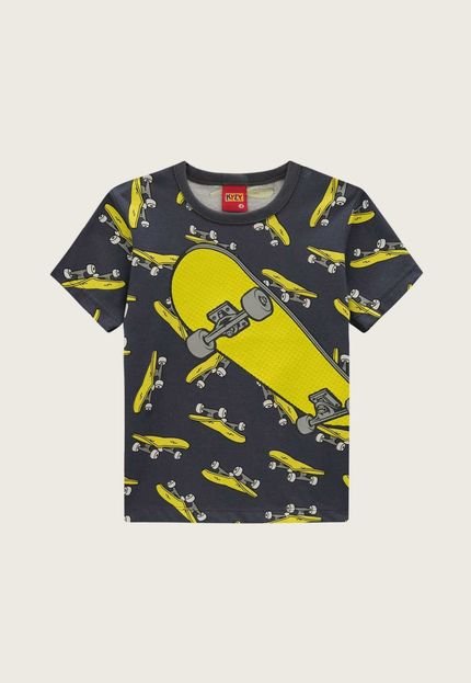 Camiseta Infantil Kyly Skate Grafite - Marca Kyly