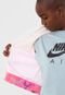 Jaqueta Cropped Nike Sportswear W Ftr Pk Aop Rosa/Off-White - Marca Nike Sportswear