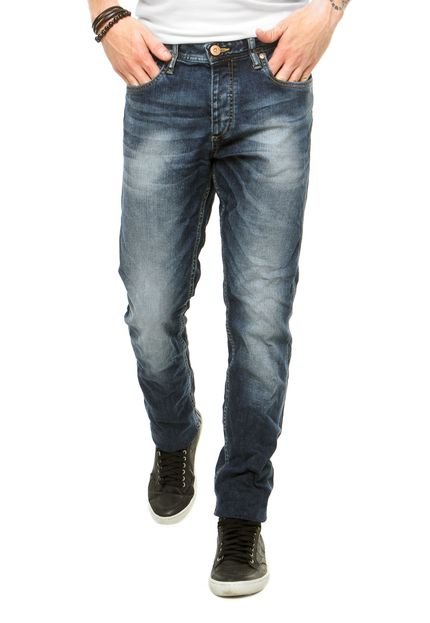 Calça Jeans Jack & Jones Estonada Slim Azul - Marca Jack & Jones