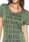 Camiseta Colcci L'amour Verde - Marca Colcci