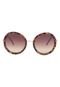 Óculos de Sol DAFITI ACCESSORIES Redondo Marrom - Marca DAFITI ACCESSORIES