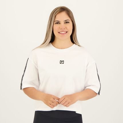 Camiseta Fila Letter Tape II Feminina Branca - Marca Fila