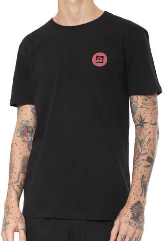 Camiseta Reef Circle Brand Preta
