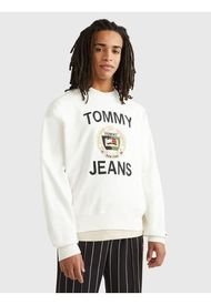 Saco De Corte Holgado Con Logo Hombre Blanco Tommy Jeans