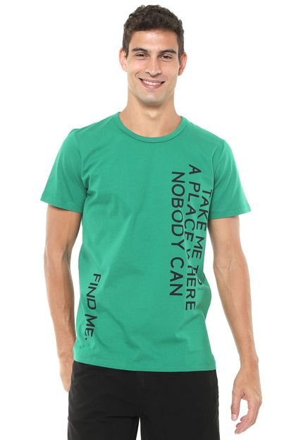 Camiseta Colcci Find Me Verde - Marca Colcci