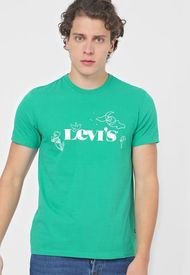 Camiseta Azul Aguamarina-Blanco Levi's