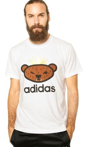Camiseta adidas Originals Nigo Urso branca